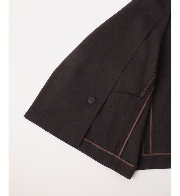 自由区「【カタログ掲載・人気素材・セットアップ対応】リネンライクシンセティックショート ジャケット」|テーラードジャケット|