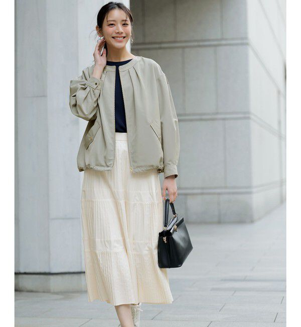 ANY SIS「【BAILA掲載/花粉リリース】スプリングコンフォート ブルゾン」|ブルゾン・スタジャン|