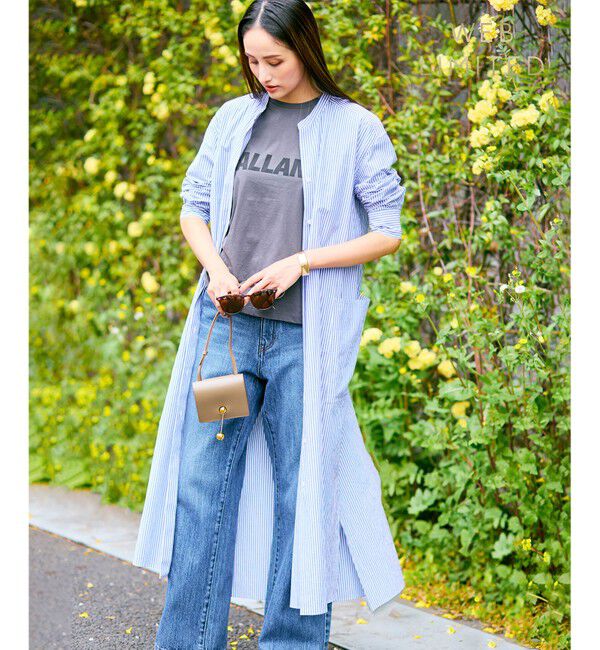 BEIGE,「【WEB限定】GILLES / シャツワンピース」|ワンピース|Blue Stripe