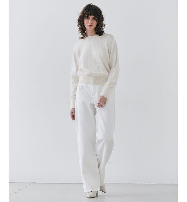 BEIGE,「【洗える・SPRiNG 3月号掲載】FICUS / デニムワイドストレートパンツ」|デニム|