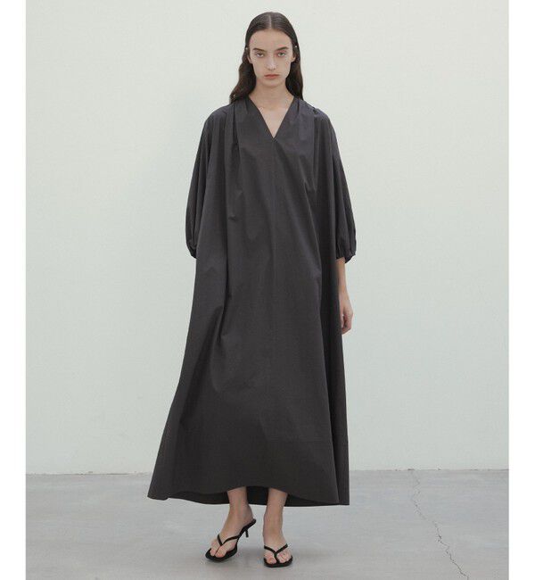 BEIGE,「【洗える】MALLOW / コットンパフスリーブマキシドレス」|ワンピース|