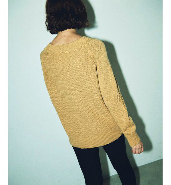 GRACE CONTINENTAL「クロシェケーブルニットトップ」|ニット・セーター|