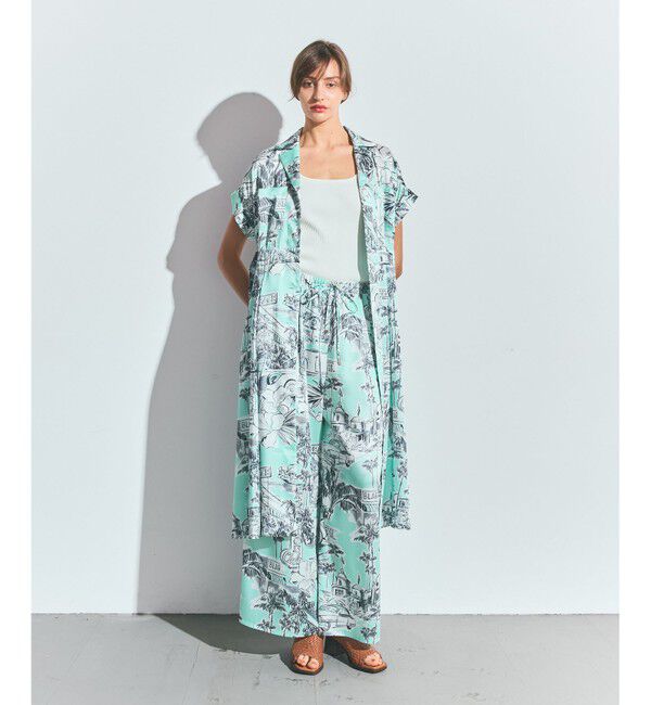 Grace Class「リゾートプリントツイルドレス」|ワンピース|