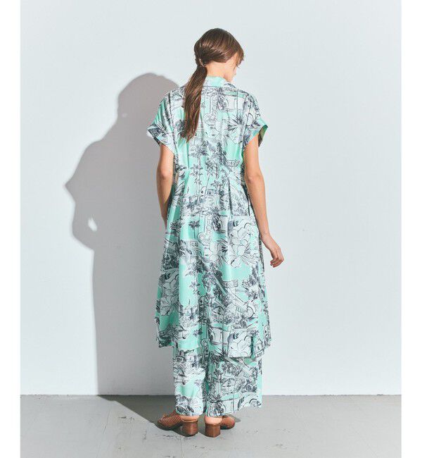 Grace Class「リゾートプリントツイルドレス」|ワンピース|