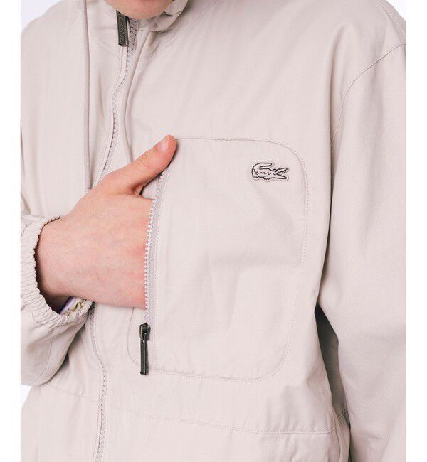LACOSTE「ヴィンテージウォッシュ加工 ツイルスタンドジップブルゾン / ジップアップブルゾン」|ブルゾン・スタジャン|