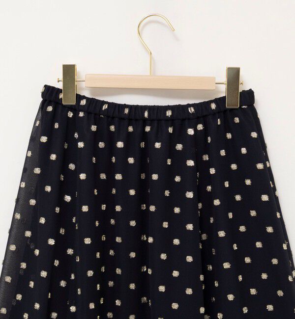 NOLLEY'S sophi「《セットアップ対応》ラメカットジャガードフレアスカート」|フレア|