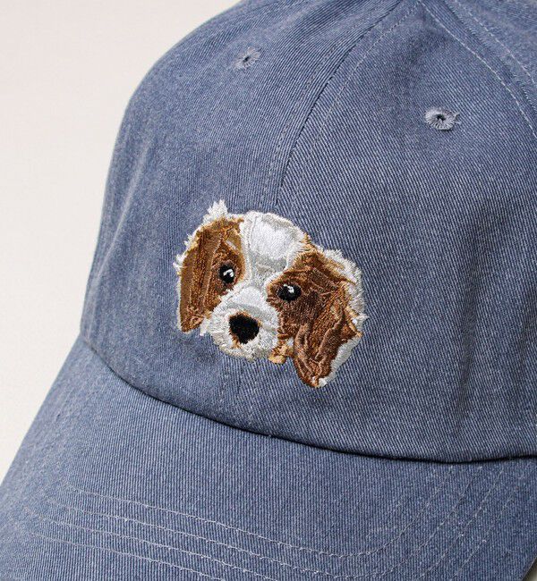 GLOSTER「【カラー追加して再登場】WASHED DOG embroidery CAP」|キャップ・キャスケット|