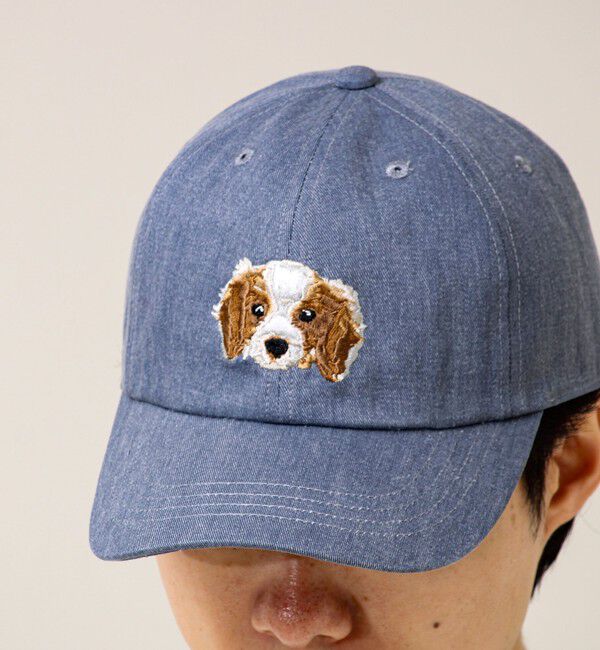 GLOSTER「【カラー追加して再登場】WASHED DOG embroidery CAP」|キャップ・キャスケット|