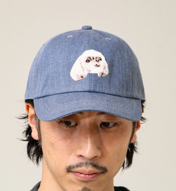 GLOSTER「【カラー追加して再登場】WASHED DOG embroidery CAP」|キャップ・キャスケット|