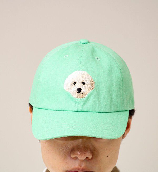 GLOSTER「【カラー追加して再登場】WASHED DOG embroidery CAP」|キャップ・キャスケット|
