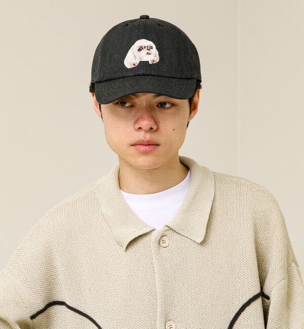 GLOSTER「【カラー追加して再登場】WASHED DOG embroidery CAP」|キャップ・キャスケット|