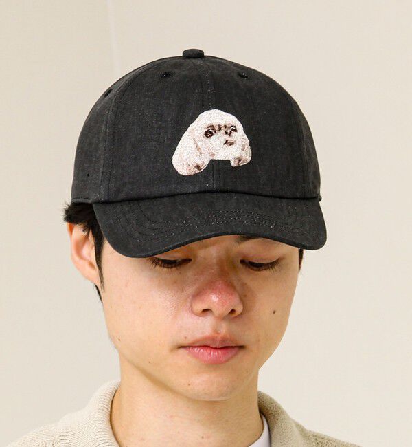 GLOSTER「【カラー追加して再登場】WASHED DOG embroidery CAP」|キャップ・キャスケット|