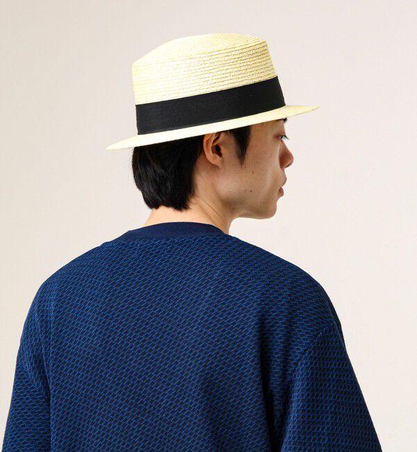 GLOSTER「【夏の定番クラシック】STRAW BOATHER HAT カンカン帽」|ハット|
