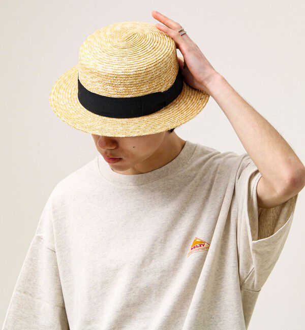 GLOSTER「【夏の定番クラシック】STRAW BOATHER HAT カンカン帽」|ハット|