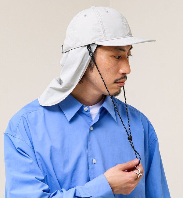 GLOSTER「【シェイド着脱で2WAY】NYLON SHADE CAP」|キャップ・キャスケット|アイボリー