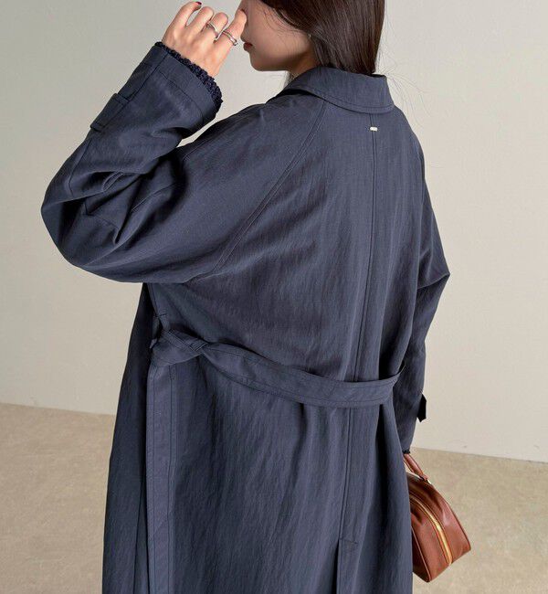 fredy emue「リネン混タンブラーステンカラーコート」|ステンカラーコート|