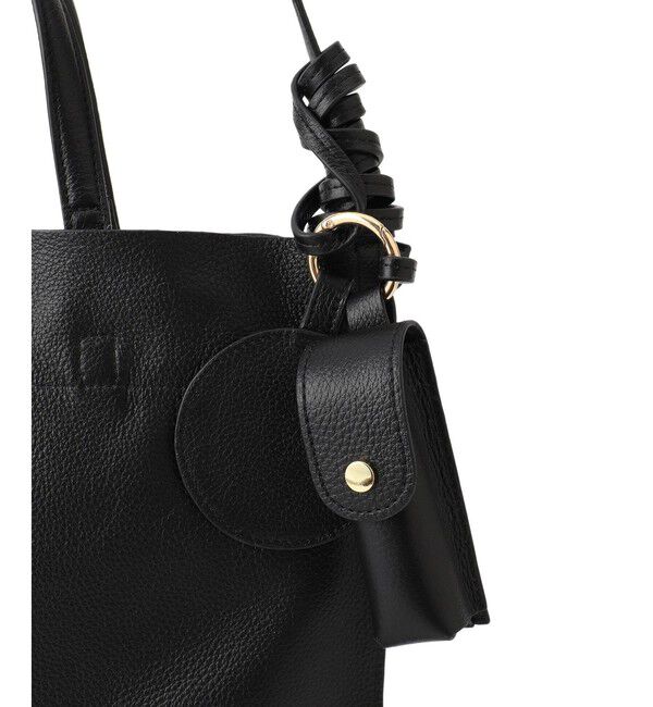 SALON adam et rope'「【W S（ドゥーブル）】チャーム付きナチュラルレザー2WAYトート」|トートバッグ|