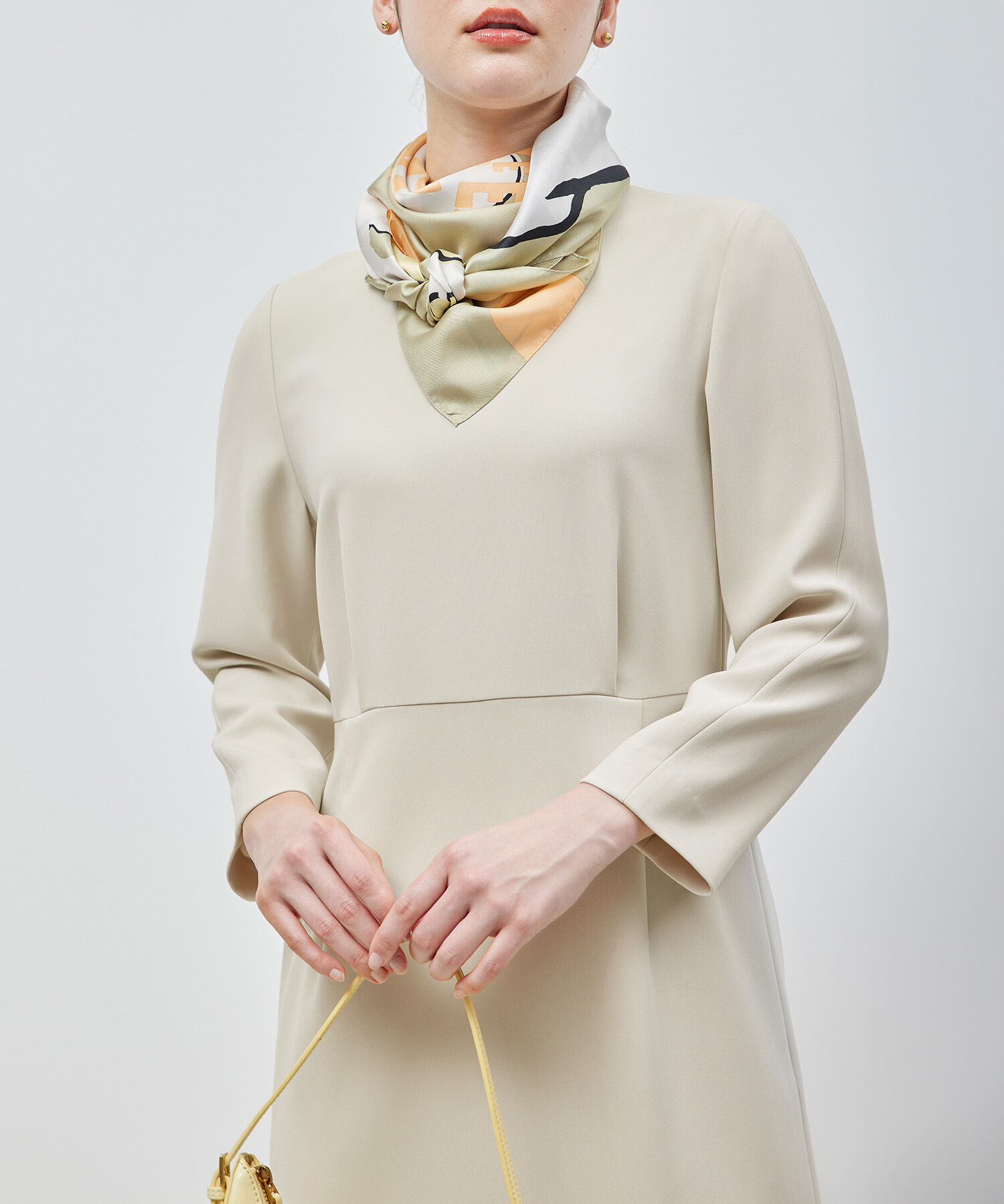 ROPE「トリアセダブルクロスウエストコンシャスワンピース」|ワンピース|