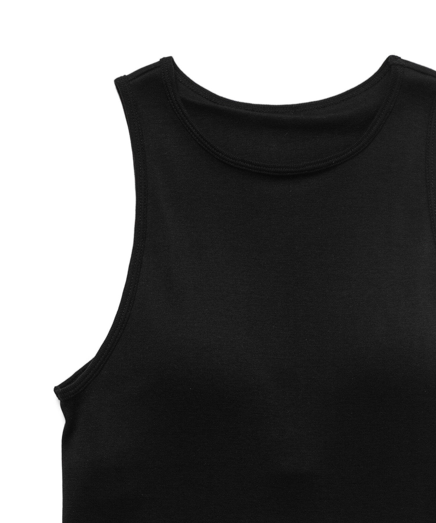 ROPE「コットンシルク丸胴フライスカップ付きアメスリタンクトップ」|タンクトップ|