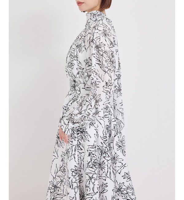 ROPE「ハンドフラワーバックタイブラウス/セットアップ対応」|シャツ・ブラウス|