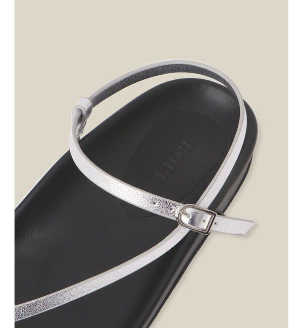 ROPE「スプリットレザーナローベルトサンダル」|サンダル|