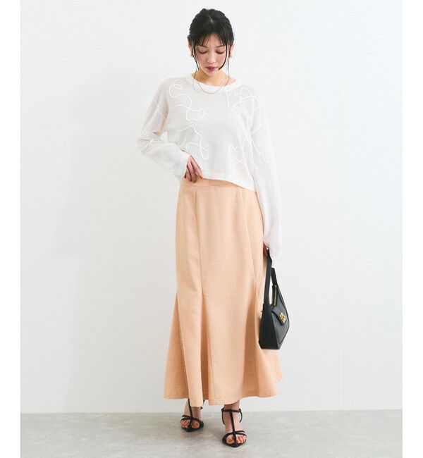 VIS「コード刺繍シアーニット」|ニット・セーター|