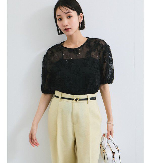 VIS「コード刺繍シアープルオーバー」|Tシャツ・カットソー|