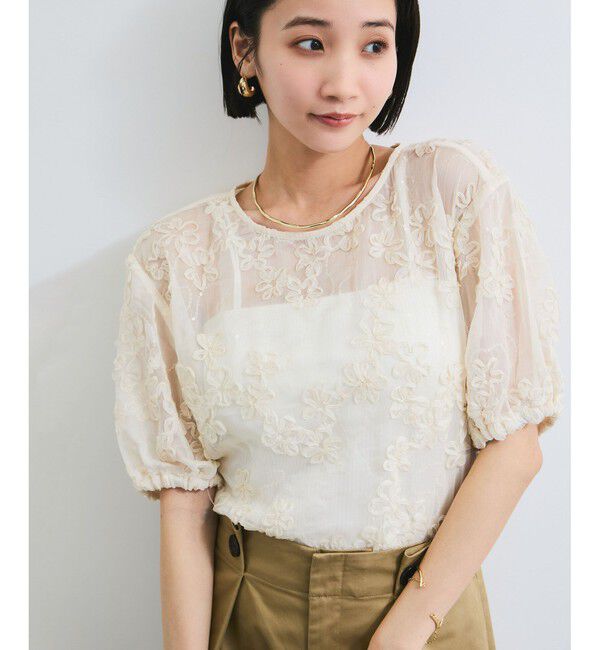 VIS「コード刺繍シアープルオーバー」|Tシャツ・カットソー|キナリ(16)