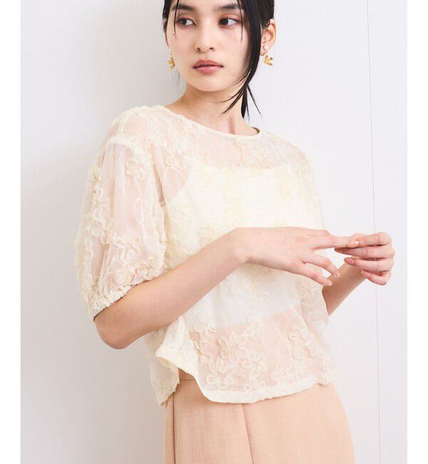 VIS「コード刺繍シアープルオーバー」|Tシャツ・カットソー|