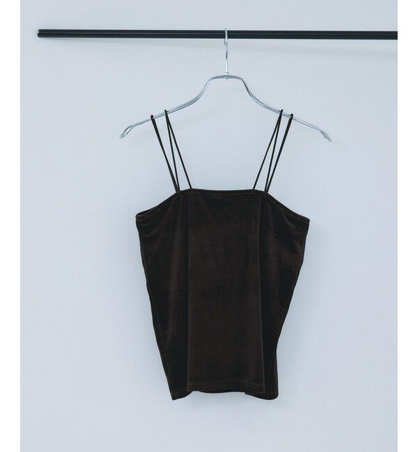 VIS「カップ付きベロアキャミソール」|キャミソール|