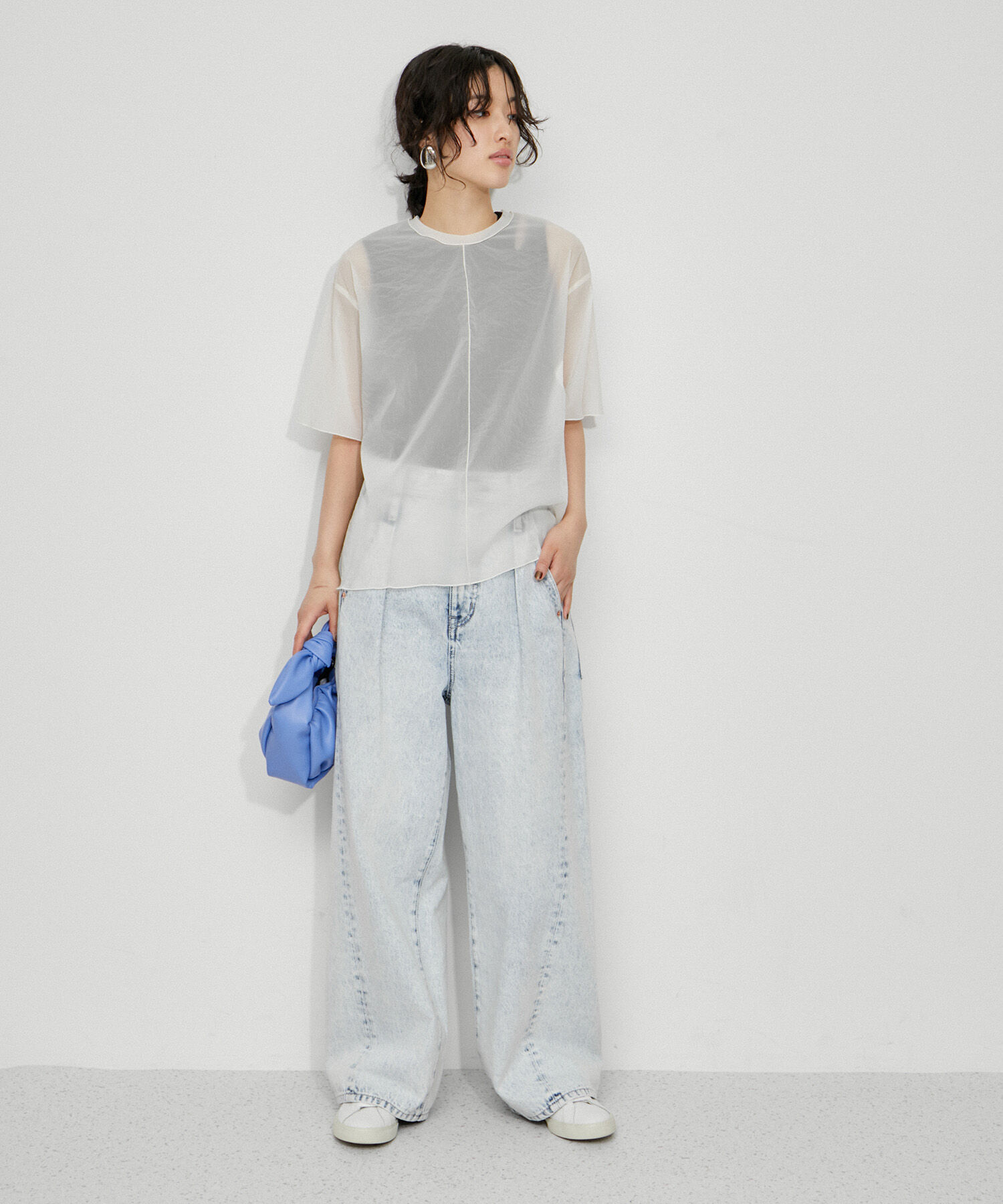 ADAM ET ROPE'「シアータフタメローステッチT」|Tシャツ・カットソー|