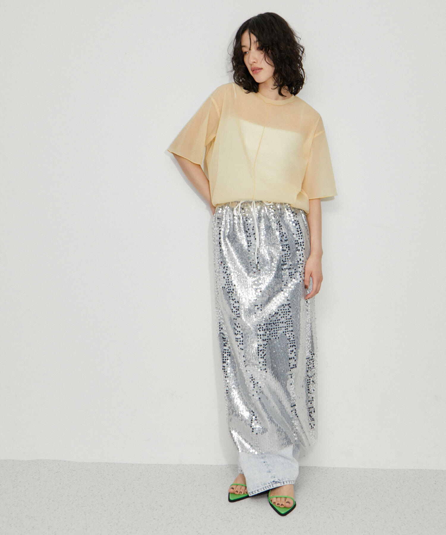 ADAM ET ROPE'「シアータフタメローステッチT」|Tシャツ・カットソー|