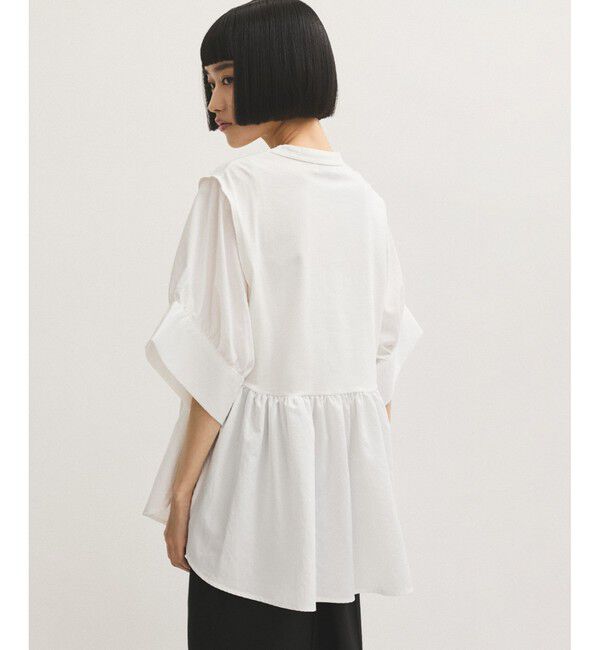 ADAM ET ROPE'「【新色追加】・【サステナブル】バウンスカフスプルオーバー」|Tシャツ・カットソー|