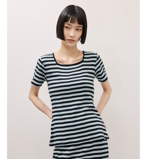 ADAM ET ROPE'「【Miller for ADAM ET ROPE'】別注 スクエアTee」|Tシャツ・カットソー|