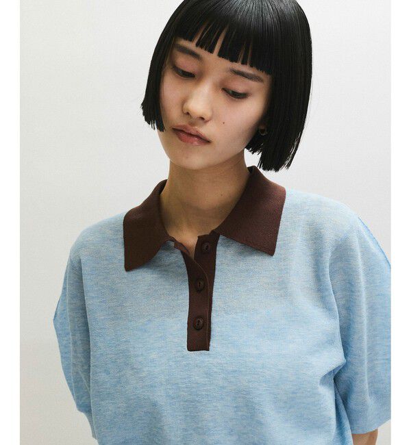 ADAM ET ROPE'「【定番】ラミーニットポロシャツ」|ポロシャツ|