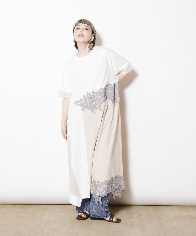  「レースモチーフワンピース」|ワンピース|
