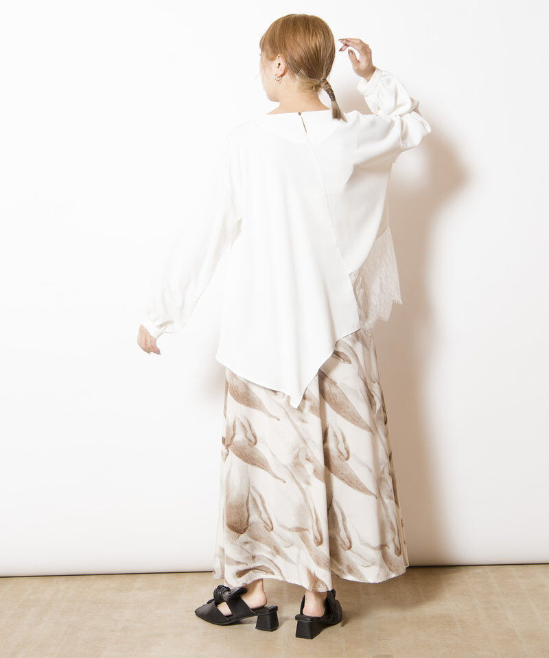  「プリントフレアースカート」|フレア|