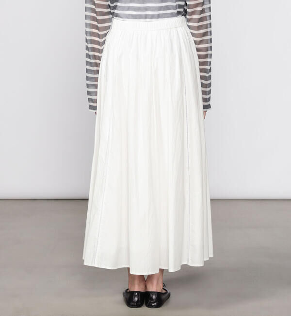  「INDIA INDUSTRY | コットンポプリン ギャザースカート WOMEN」|スカート|