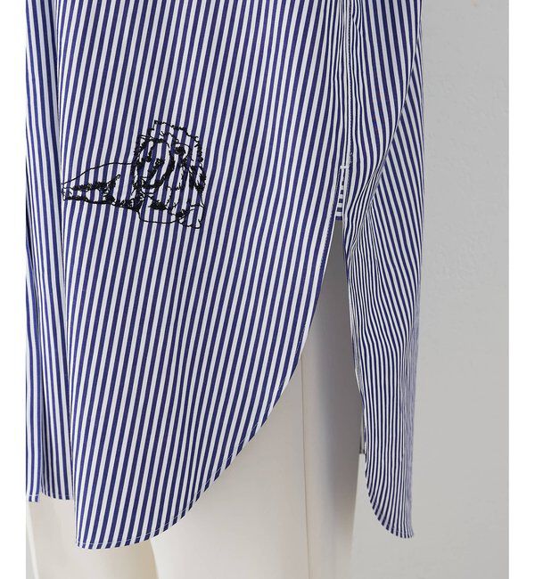  「＜一部カラー期間限定販売＞アニマル刺繍シャツ」|シャツ・ブラウス|