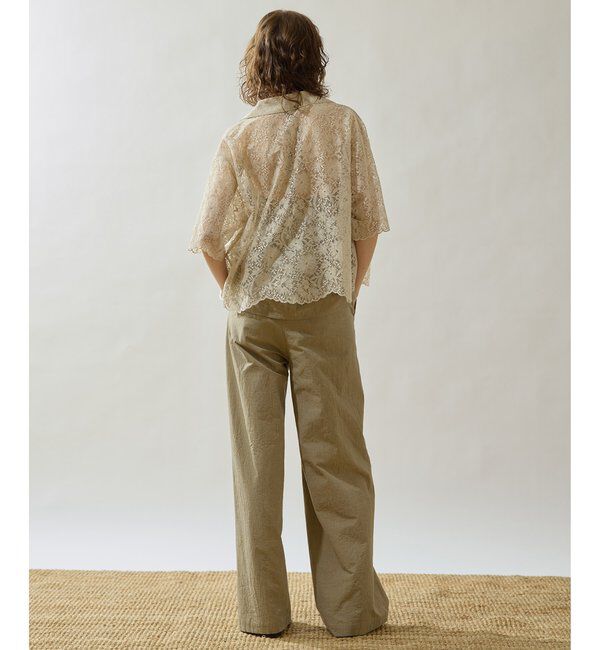 Drawing Numbers「【Drawing Numbers】リネンリバーレースブラウス」|シャツ・ブラウス|