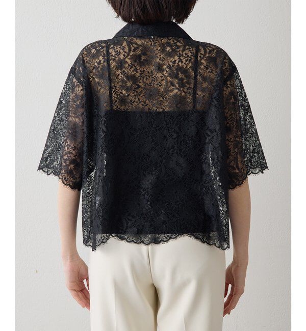 Drawing Numbers「【Drawing Numbers】リネンリバーレースブラウス」|シャツ・ブラウス|