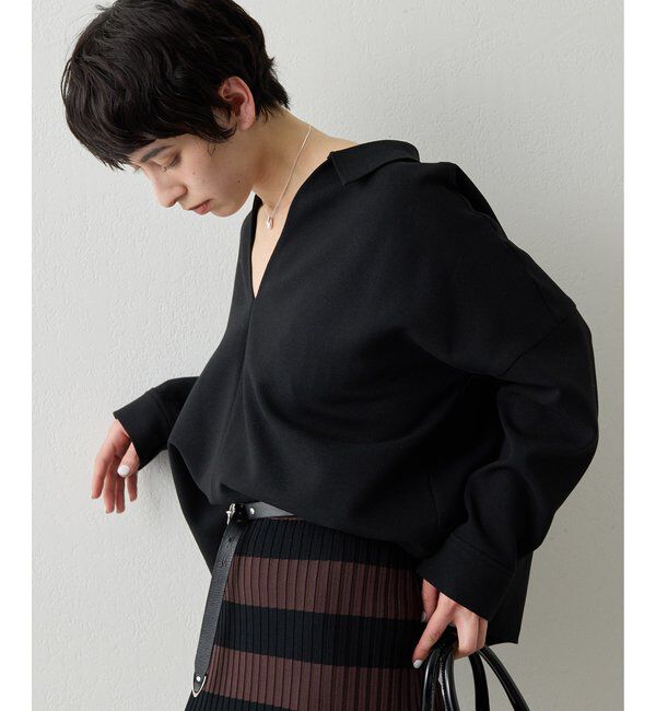  「スキッパージョーゼットブラウス」|シャツ・ブラウス|