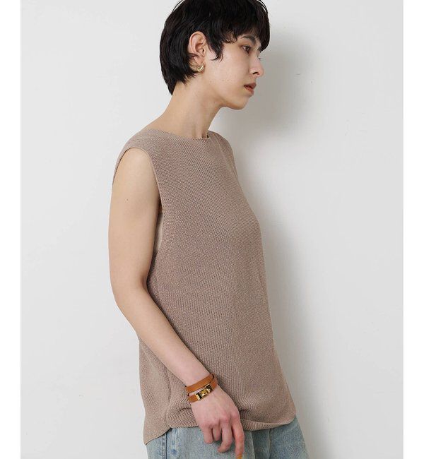  「ペーパーノースリーブニット」|ニット・セーター|