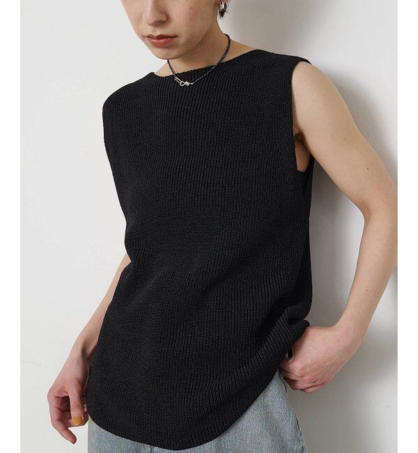  「ペーパーノースリーブニット」|ニット・セーター|