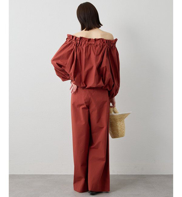  「コットンタイプライターパンツ」|チノ|