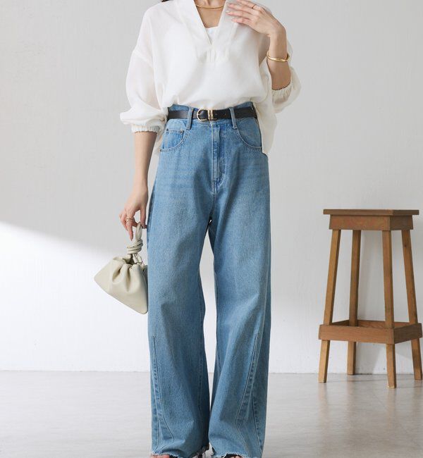  「【累計販売2.５万本】ブルージュデニム」|デニム|