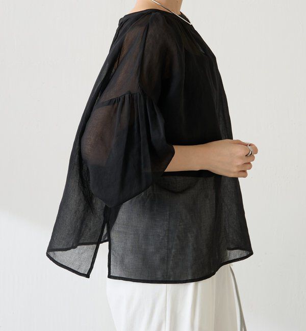  「スキッパーシアーブラウス」|シャツ・ブラウス|