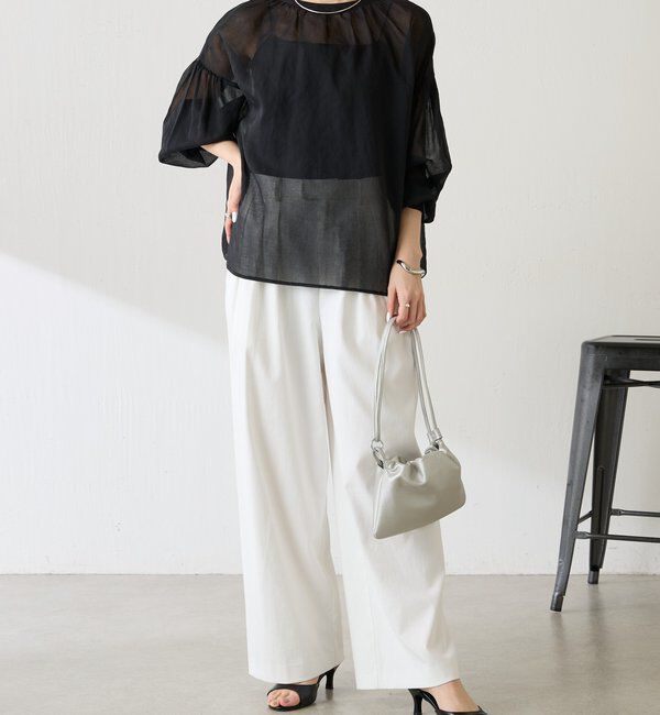  「スキッパーシアーブラウス」|シャツ・ブラウス|