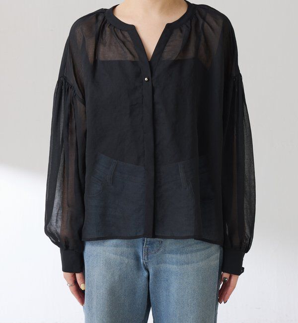  「スキッパーシアーブラウス」|シャツ・ブラウス|