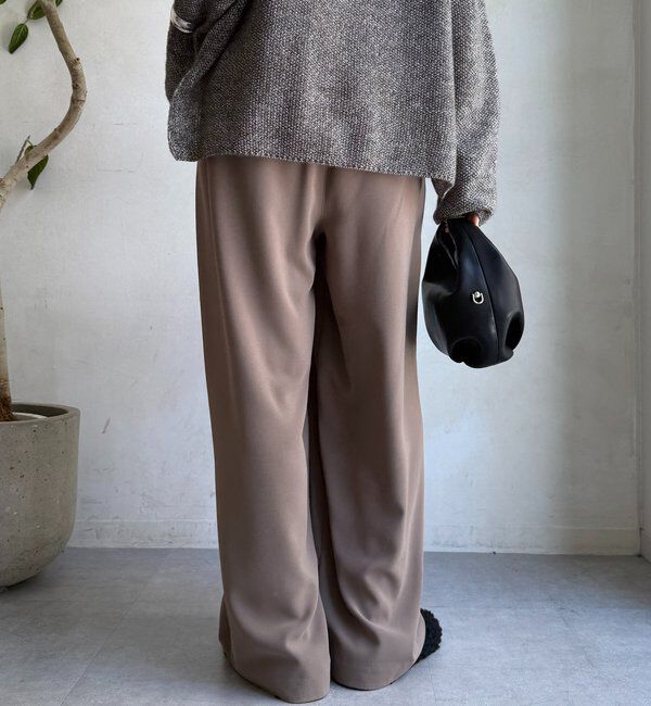  「【累計販売数3万枚突破/21色4サイズ展開！】タックワイドパンツ」|チノ|